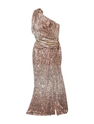 Pre-owned Elie Saab One-shoulder Long Dress In Multi