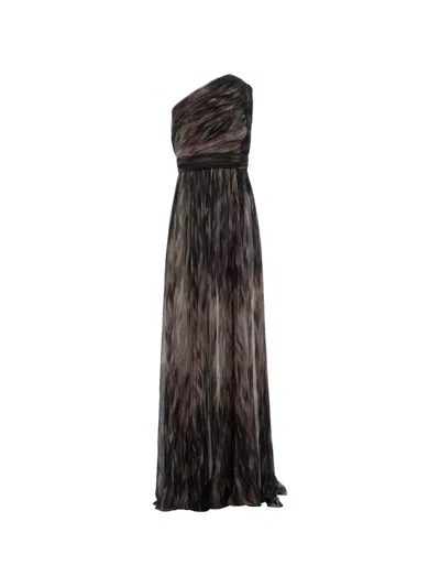 Elie Saab One-shoulder Maxi Dress In Black