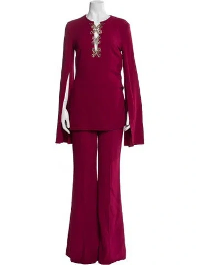 Pre-owned Elie Saab Pant Set In Pink