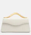 Elie Saab Petit Wave Leather Top-handle Bag In White