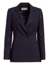 Elie Saab Pinstripe Blazer In Multi
