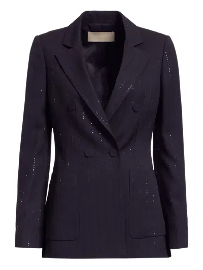 Elie Saab Pinstripe Blazer In Multi