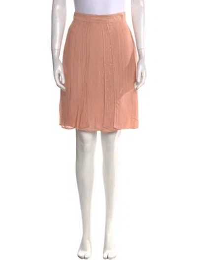Pre-owned Elie Saab Pleated Accents Knee-length Skirt
