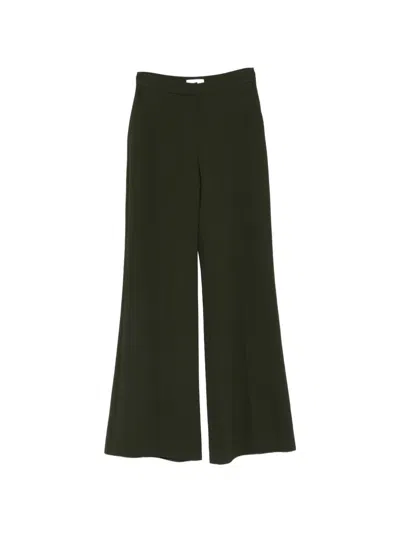 Elie Saab Pressed-crease Trousers In Green