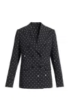 Elie Saab Printed Cady Blazer