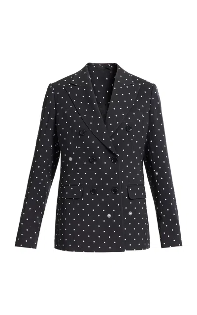 Elie Saab Printed Cady Blazer