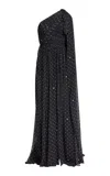 Elie Saab Printed Chiffon Long Dress
