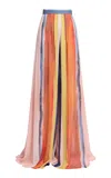 Elie Saab Printed Chiffon Pants In Multi