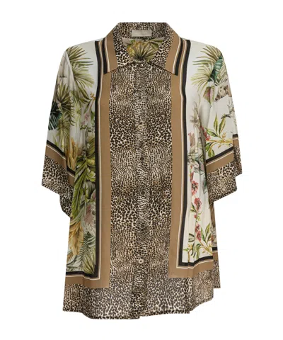 ELIE SAAB ELIE SAAB PRINTED CHIFFON SHIRT