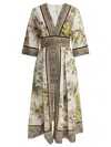 Elie Saab Printed Cotton Midi Dress Foulard40 Printed Cotton