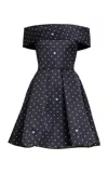Elie Saab Printed Duchesse Short Dress