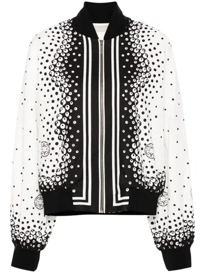 Elie Saab Printed Jacket In White