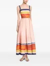 Elie Saab Printed Midi Dress In Multi