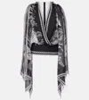 Elie Saab Printed Silk Chiffon Blouse In Multicoloured
