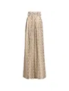 Elie Saab Python-print Virgin-wool Trousers In Neutral