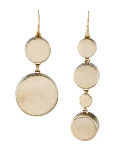 Pre-owned Elie Saab Round Drop Earrings In Multi