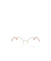 Elie Saab Round Frame Glasses In Nude