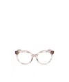 Elie Saab Round Frame Glasses In Pink