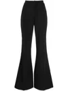 Elie Saab Mid-rise Cady Flared Pants In Black