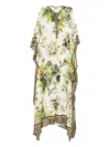 Elie Saab Savannah-print Chiffon Kaftan In Green