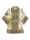 Elie Saab Savannah Print Shirt In Brown