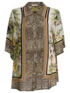 Elie Saab Savannah Print Shirt In Gray