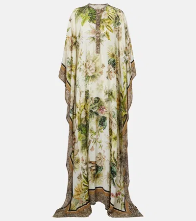 ELIE SAAB SAVANNAH PRINTED CHIFFON KAFTAN
