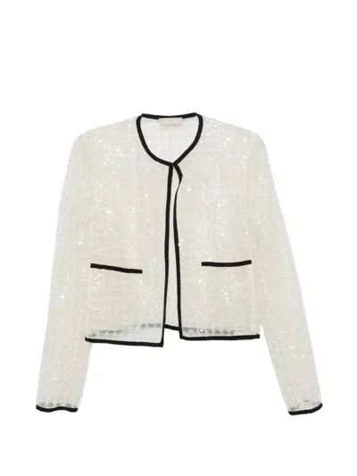 Elie Saab Sequin Embellished Jacket In Metallic