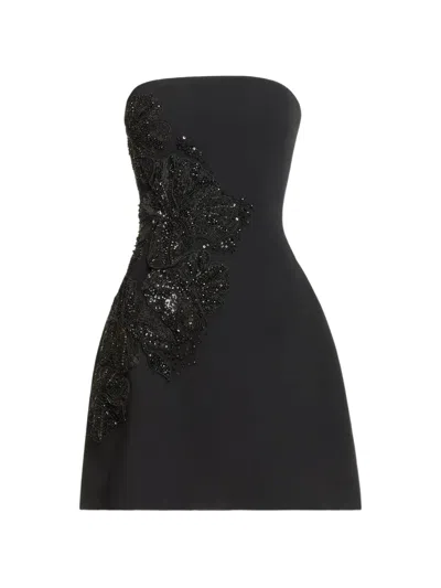 Elie Saab Sequin-embellished Mini Dress In Black