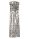 Elie Saab Sequin-embellished Strapless Maxi Dress In Gray