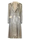 Elie Saab Sequin-embroidered Coat In Gold
