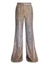 Elie Saab Sequin-embroidered Trousers In Gold