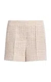 Elie Saab Sequin Thread Tweed Shorts