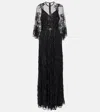 ELIE SAAB SEQUINED LACE GOWN