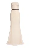 Elie Saab Sequined Mesh Long Dress