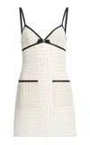 Elie Saab Sequined Mesh Short Dress