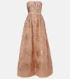 Elie Saab Tulle-embroidered Gown In Nude