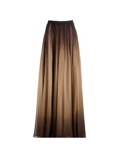 Elie Saab Sequin-embellished Gradient-effect Maxi Skirt In Neutral