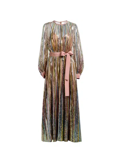 Elie Saab Sequin-embroidered Tulle Dress In Multi