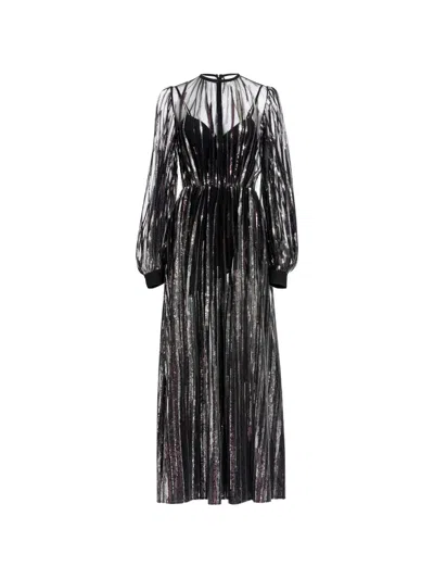 Elie Saab Sequin-embroidered Tulle Maxi Dress In Black