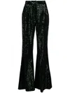 Elie Saab Sequinned Flared Trousers In Green
