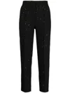 Elie Saab Sequinned High-waist Cropped Trousers In Black