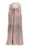 Elie Saab Sequins Embroidered Tulle Long Dress