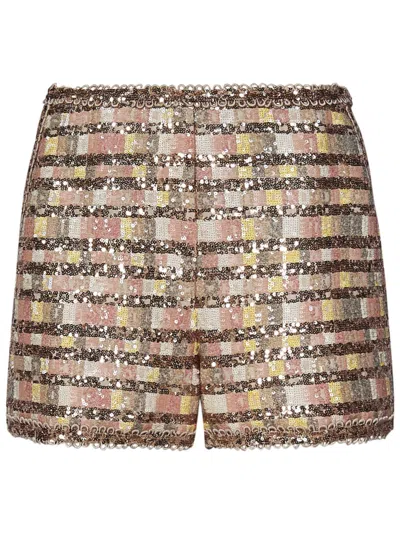 Elie Saab Camaleonte Shorts In Multicolor