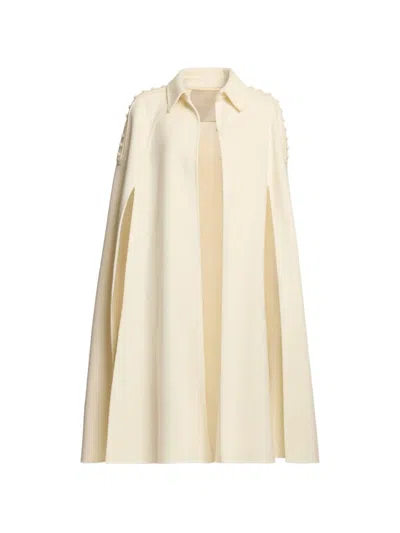 Elie Saab Shoulder-embellished Cape In Multi