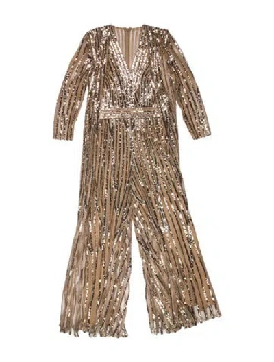 Pre-owned Elie Saab Silk Long Dress In Neutral