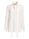 Elie Saab Silk Shirt In Brown