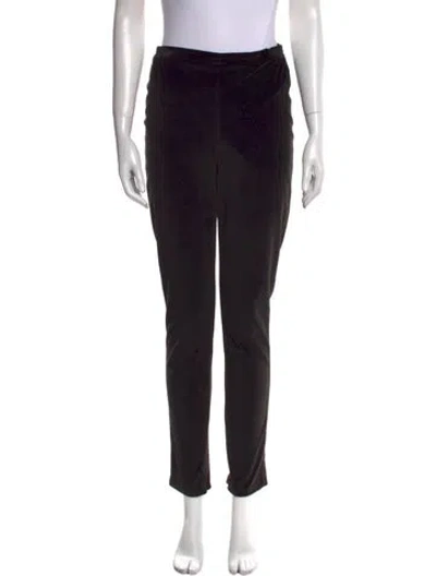 Pre-owned Elie Saab Skinny Leg Pants In Black