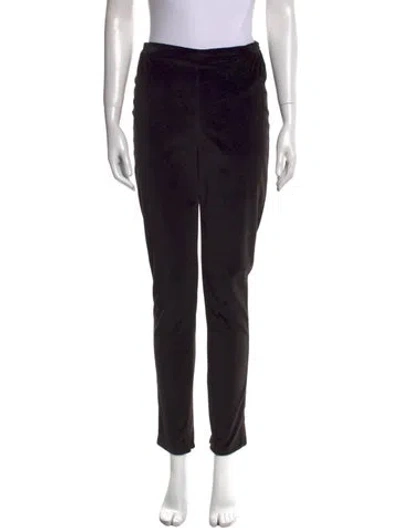 Pre-owned Elie Saab Skinny Leg Pants In Black