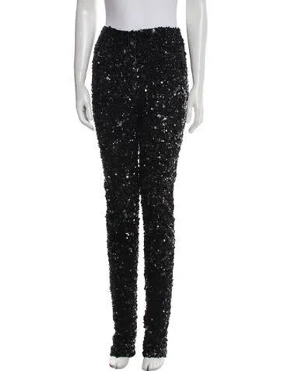 Pre-owned Elie Saab Skinny Leg Pants W/ Tags In Black